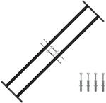 vidaXL Fenstersicherheitsgitter 115 x 30 cm Galvanisiertes Stahl
