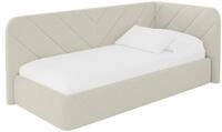 ALTDECOR Jugendbett ohne Matratze - FIKY 90x200 Beige | Kinderbett Polsterbett