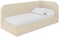 ALTDECOR Jugendbett ohne Matratze - ELRY 90x200 Beige | Kinderbett Polsterbett