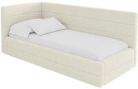 ALTDECOR Jugendbett ohne Matratze - BEMY 80x200 Beige | Kinderbett Polsterbett