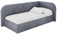 ALTDECOR Jugendbett ohne Matratze - JAXY 100x200 Grau | Kinderbett Polsterbett