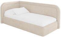 ALTDECOR Jugendbett mit Matratze - JOVY 90x200 Beige | Kinderbett Polsterbett