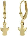 trendor Kinder-Ohrringe Engel 333 (8 Kt) Gold Ohrschmuck f&uuml;r M&auml;dchen 51940 