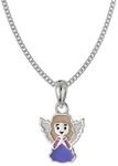trendor Kinder-Halskette mit Engel-Anh&auml;nger 925 Silber Emailliert 21550 |...