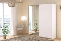 Parisot Swing 4 Kleiderschrank, Wei&szlig;, 2-t&uuml;rig | Schwebet&uuml;renschrank, ohne