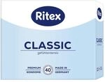 Ritex Kondome Classic &ndash; gef&uuml;hlsecht mit Gleitfilm, vegan &ndash; 40 St&uuml;ck 