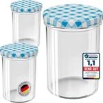 WELLGRO 50x Einmachgl&auml;ser mit Schraubdeckel - 435 ml, 8,5 x 12 cm (&Oslash;xH),