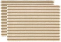 S&ouml;dahl Statement Stripe Tischset 33 x 48 cm 2 Stck. Beige