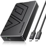 GRAUGEAR Externes SSD Geh&auml;use f&uuml;r NVMe SSD M.2 [USB 4 Thunderbolt 4] 40Gbps 