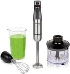Kuvings 4-in-1 MIXPRO1000 Elektrischer Stabmixer aus Eco Edelstahl, 100W...