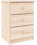 vidaXL Nachttisch ALTA Natur 41x35x55,5 cm Massivholz Kiefer