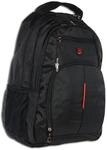 Travel N Meet Damen Herren Sporttasche Rucksack schwarz Polyester 33x20x47...