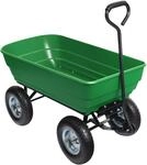 Wiltec Gartenwagen mit Kippfunktion bis 350 kg, Handwagen mit 125 l Volumen,