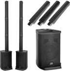 McGrey E-208LAB Aktiv Line Array Akku-S&auml;ulenanlage Stereo Set -...