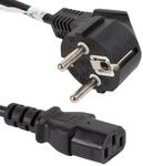 Lanberg CA-C13C-11CC-0018-BK CEE 7/7 Shuko-Stecker auf Iec 320 C13 Buchse Netzkabel