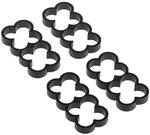 Alphacool 24762 Eiskamm Alu X8-4mm black - 4 St&uuml;ck Modding Eiskamm