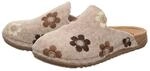 Gemini Damen Filz Pantolette beige