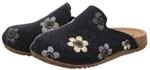 Gemini Damen Filz Pantolette blau