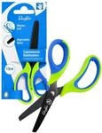 L&auml;ufer Kinderschere mit Softgriff f&uuml;r Rechtsh&auml;nder - Rund, Gr&uuml;n/Blau | 13 cm