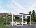 Weide Deluxe Pergola Alu-Lamellendach freistehend ohne Hitzestau 3x4m Sand 