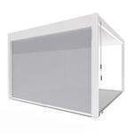 Weide Ausziehbare Senkrechtmarkise f&uuml;r Alu-Pavillon & Pergola | 255 cm hoch,...