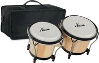 XDrum Bongos Club Natur Set inkl. Bongotasche, Bongogr&ouml;&szlig;en: 6" und 7" | 2...