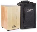 Fame Cajon-Set, Beginner Cajon mit Tasche, Natur Esche Holz, Matt Finish,