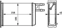 MAHLE AH 147 000S W&auml;rmetauscher, Innenraumheizung - f&uuml;r Fiat Ducato Van (230), u.a.