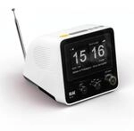 ELAC RD 100 DAB+ Radiowecker &ndash; UKW (FM), Bluetooth, Snooze-Funktion &ndash; Wei&szlig;