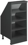 Vicco Dachschr&auml;genschrank Rion, Anthrazit/Anthrazit | Offener Stauraum &middot;...