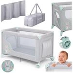 Ricokids Reisebett Baby Mit Matratze 123,5 x 64 x 76 cm Kinderreisebett Babybett Bis