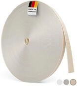 BAUHELD 50m Rolladengurt 23mm Beige - F&uuml;r Maxi Rolladen-Gurtwickler | Made in