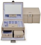 Windrose Schmuckkoffer M mit Einsatz corbello/taupe
