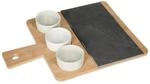 Secret de Gourmet - Aperitif Set aus Schiefer Bambus 4P