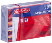 Herlitz Karteikarte A8 Blanko, Wei&szlig;, 100 St&uuml;ck (1) | f&uuml;r Schule, Studium & B&uuml;ro
