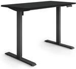 ESMART ETX-121BB elektrischer Steh-Sitz-Schreibtisch | 120 &times; 60 cm, Schwarz,...