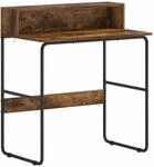 vidaXL Schreibtisch mit Stauraum R&auml;uchereiche 80 x 50 x 91 cm