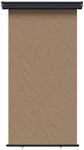 vidaXL Balkon Seitenmarkise 117 x 250 cm 100% Polyester Eisen Stahl