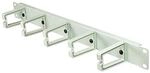 LogiLink Professional OR104G 19 Zoll Rangierpanel, 1 HE, 5 Kabelf?hrungs B?Gel