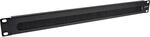 Inline&reg; 19" Kabel Durchf&uuml;hrungsplatte mit B&uuml;rste, 1HE, RAL 9005 schwarz