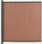 NEU.HOLZ Erweiterungsmodul Grassano 185 x 175 cm mit 1 Pfosten Braun |...