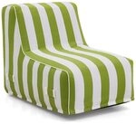 Aufblasbarer Sessel mit Fu&szlig;pumpe, Luftsofa f&uuml;r Garten, Balkon & Terrasse 