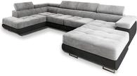 Masseno Ecksofa CASONE L-S mit Schlaffunktion U-Form, Sofa mit Bettkasten,
