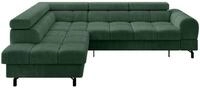 ALTDECOR Ecksofa mit Schlaffunktion L-Form LUMA-L 272x203x70 - Gr&uuml;n | Corner...