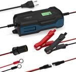 ANSMANN Intelligentes 10-Stufen Ladeger&auml;t 6V 12V / 10 A mit LCD-Display f&uuml;r