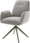 DELIFE Esszimmerstuhl Zoa-Flex Kreuzgestell breit Effektfinish Titan |...
