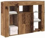 vidaXL Eck-LED-TV-Schrank 100x40x68cm Altholz Holzwerkstoff