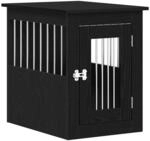 vidaXL Hundebox-M&ouml;bel Schwarze Eiche 45 x 62 x 59 cm Holzwerkstoff