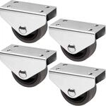SOTECH 4er Set Kastenrolle PASSAU &Oslash; 40 mm dunkelgrau Transportrolle | f&uuml;r