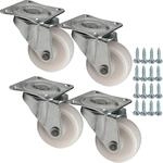 SOTECH 4 St&uuml;ck M&ouml;belrollen MAINZ &Oslash; 38 mm wei&szlig; Transportrolle | inkl....